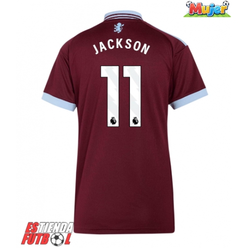 Aston Villa Nicolas Jackson #11 Primera Equipación Mujer 2026-27 Manga Corta